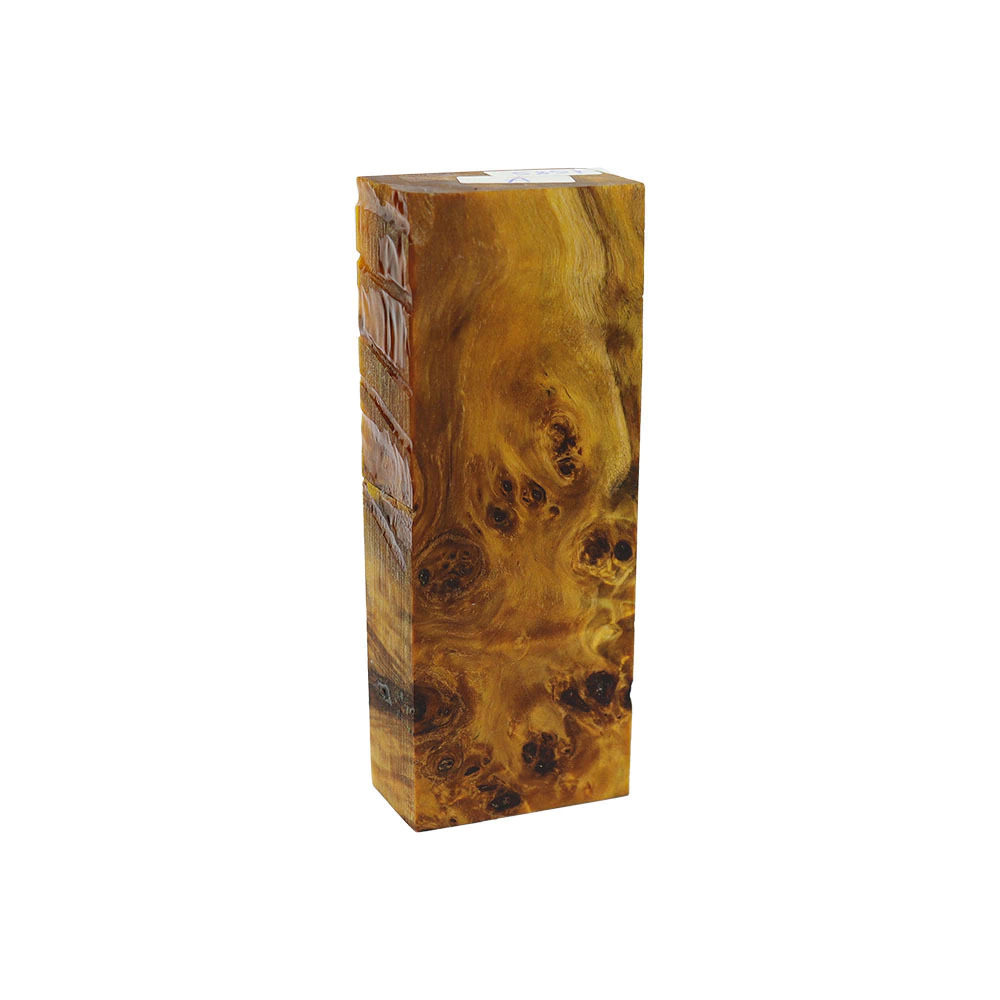 Stabilized Álamo Burl block no. 0017