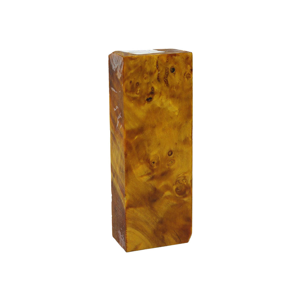 Stabilized Álamo Burl block no. 0031
